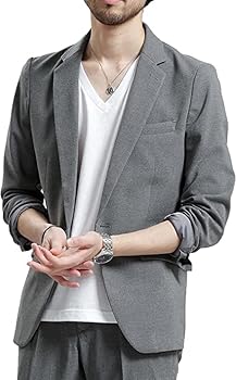Amazon | [エブレドレス] メンズ ジャケット ビジネスカジュアル 春